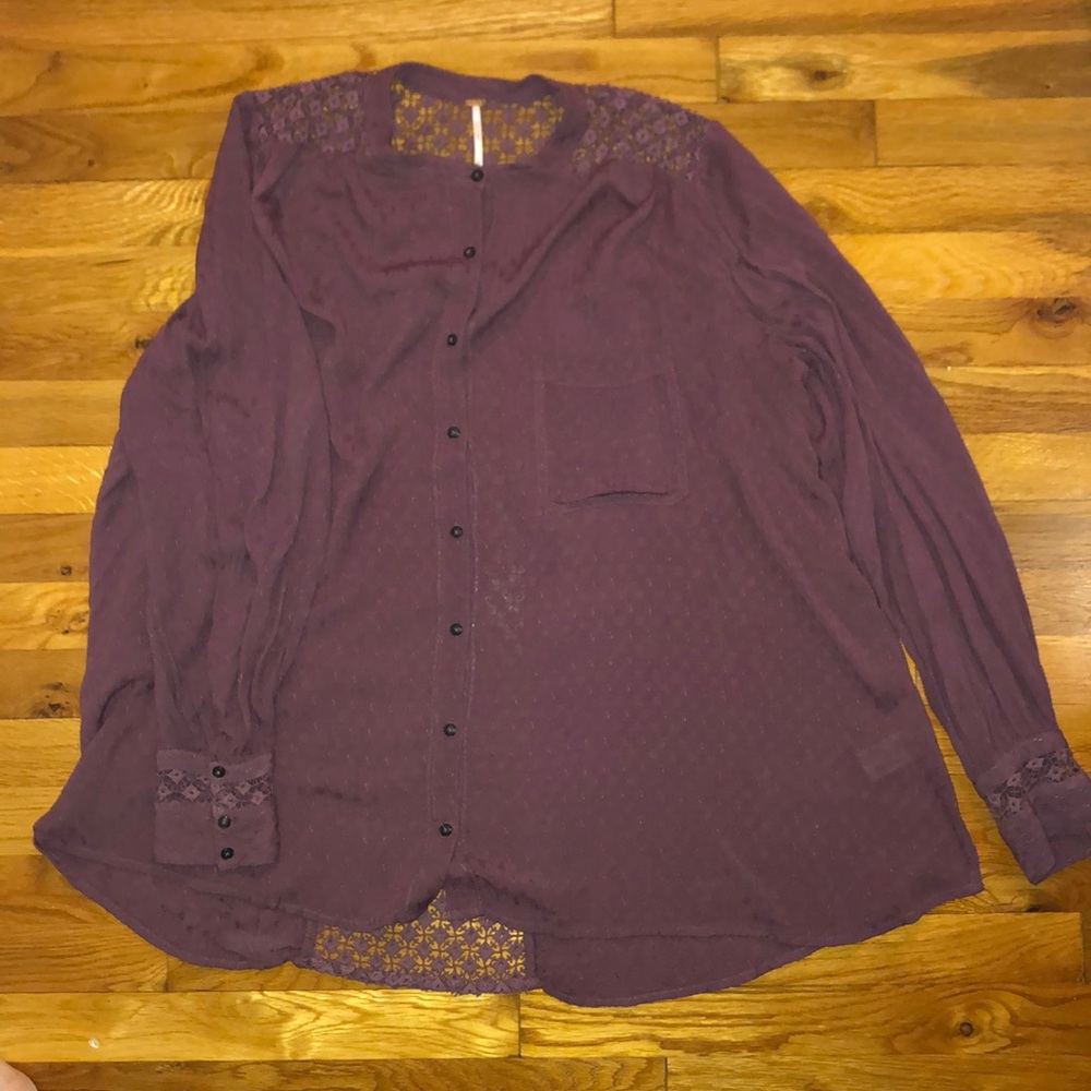 Free People Button Down Blouse